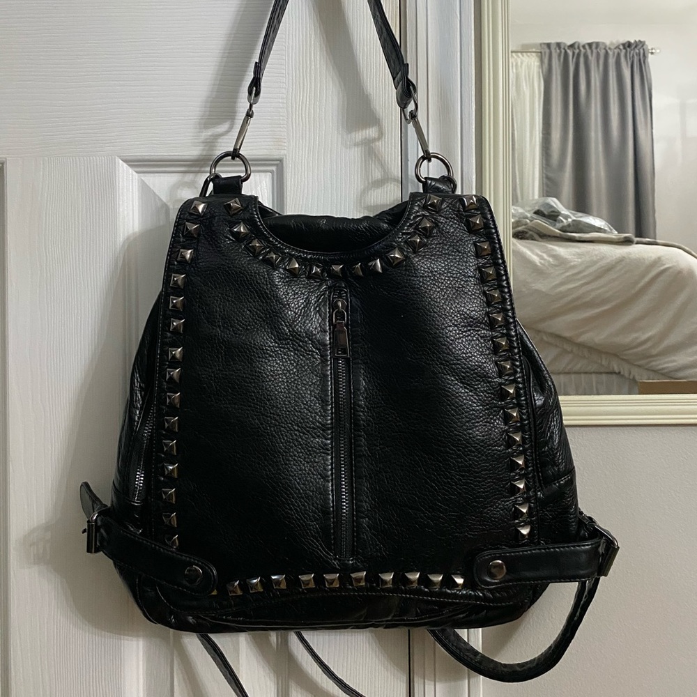 NWT Black Studded Bag